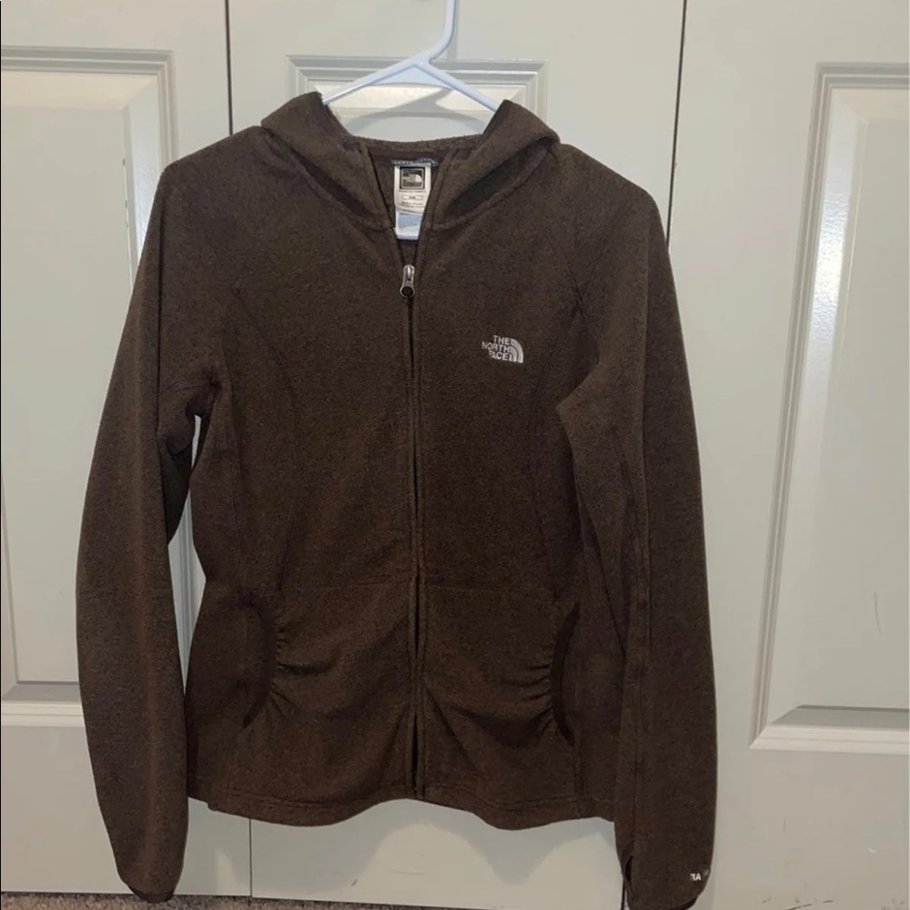 North face womens jacket brown